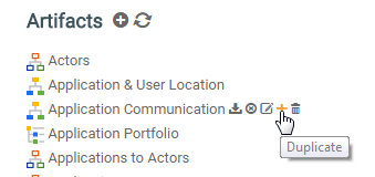 Duplication of TOGAF artifact