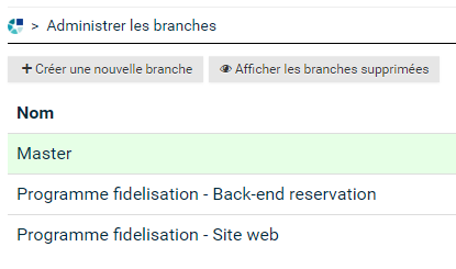 Branch comparison and merging