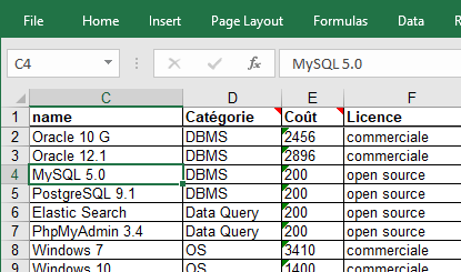 Import/export excel