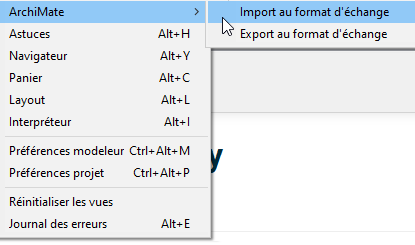 Import/export de modèles au format standard ArchiMate